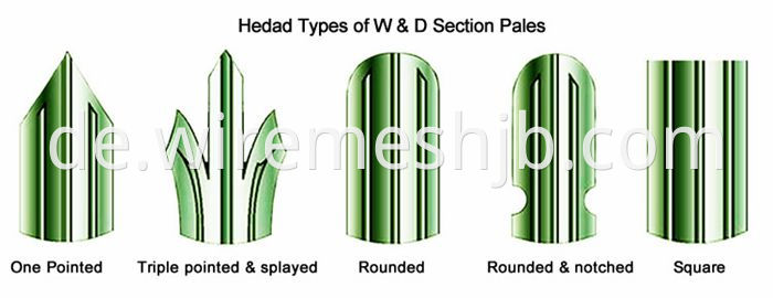 W Type And D Type Palisade Fence